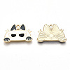 Eco-Friendly Alloy Enamel Pendants ENAM-Q437-025B-NR-2