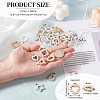 48Pcs 12 Style UV Plating Acrylic Pendants OACR-KS0001-01-3