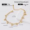 304 Stainless Steel Pave Clear Cubic Zirconia Charm 2-Strand Bracelets for Women VY6048-1-1