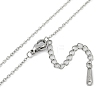 Halloween Series 202 Stainless Steel Cable Chain Spider Pendant Necklaces NJEW-S005-01P-F-3