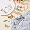 24Pcs 5 Styles Alloy Safety Pin Brooches Button Pins JEWB-HY0001-37-4