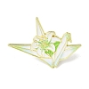 Paper Crane & Lily Flower Alloy Enamel Pin Backs for Clothes for Women LS-JEWB-F043-02B-1