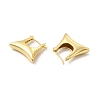 Brass Bag Shape Hoop Earrings for Women EJEW-E275-07-3