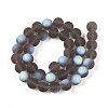 Frosted Transparent Glass Beads Strands LS-GLAA-T032-T10mm-MBB02-2