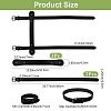 Imitation Leather with Alloy Yoga Mat Strap AJEW-CL0001-99B-01-2