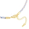 Braided Polycotton Cord Necklaces Making MAK-F038-B16-G-3