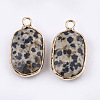 Natural Dalmatian Jasper Pendants G-T112-12H-2