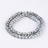 Electroplate Glass Beads Strands EGLA-A034-J6mm-Y02-2