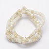 Imitation Jade Faceted Cube Half Rainbow Plated Electroplate Glass Beads Strands EGLA-E041-2mm-HR06-3