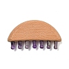 Natural Amethyst Scalp Massager AJEW-G058-01D-1