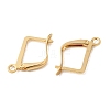 Brass Leverback Earring Findings KK-P340-20B-G-2