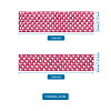 2 Rolls 2 Sizes Polyester Elastic Ribbon EW-TA0001-02D-7