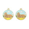 Alloy Enamel Pendants ENAM-V001-02A-G-1