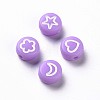 Opaque Acrylic Beads MACR-N008-40B-2
