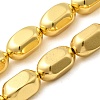 Electroplate Glass Beads Strands EGLA-F166-17G-1