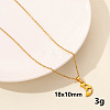 304 Stainless Steel Moon Pendant Necklace JY7792-6-1