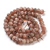 Natural Sunstone Beads Strands G-G140-B01-01-3