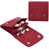 2Pcs Microfiber Cloth Jewelry Storage Bags with Brass Button ABAG-BBC0001-17A-01-1
