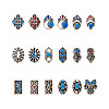 90 Pcs Alloy Enamel Cabochons MRMJ-TA0001-17AS-2