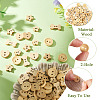 100Pcs 5 Styles Wooden Buttons BUTT-TA0001-46-5