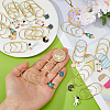 18Pcs 6 Style Iron Bookmark AJEW-FH00052-3