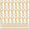 Brass Lobster Claw Clasps KK-BBC0024-52B-1