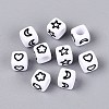 Opaque Acrylic Beads SACR-Q001-09B-2