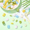 72Pcs 10 Styles Opaque & Transparent Acrylic Beads OACR-FS0002-83-5