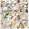 Cat Shape 77Pcs PVC Self-Adhesive Stickers PW-WGA73BB-01-1