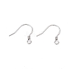 Anti-Tarnish Rhodium Plated 925 Sterling Silver Earring Hooks STER-N016-32P-2