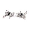 Rack Plating Alloy Connector Charms FIND-I037-19P-01-3