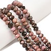 Natural Rhodonite Beads Strands G-C259-A25-5x8mm-1