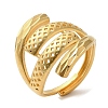 Light Gold Brass Adjustable Rings for Women LS-RJEW-A022-01A-3
