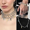 24Pcs 8 Styles 304 Stainless Steel Pendants STAS-FS0002-25A-6