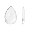 Transparent Teardrop Glass Cabochons X-GGLA-R024-30x20-1