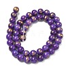 Natural Mashan Jade Beads Strands G-F670-A25-8mm-6