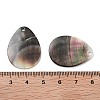 Natural Black Shell Pendants SHEL-D082-01B-3