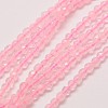 Natural Rose Quartz Beads Strands G-A129-2mm-10-1