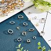 CHGCRAFT 96Pcs 24 Styles  Brass Open Back Bezel Sew on Prong Settings KK-CA0003-16-4