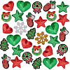 Christmas Theme Computerized Embroidery Polyester Iron On/Sew On Patches DIY-PH0023-25-1
