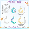 201 Stainless Steel Pendant Stitch Markers HJEW-AB00436-2