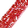Electroplate Transparent Glass Beads Strands LS-EGLA-Q139-01A-A12-1