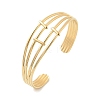 304 Stainless Steel Cuff Bangles for Women BJEW-B120-01G-02-4