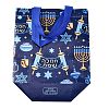 Hanukkah Theme Non-Woven Reusable Folding Gift Bags with Handle ABAG-NH0001-01A-1