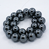 Electroplate Non-magnetic Synthetic Hematite Beads Strands X-G-M007-01A-2