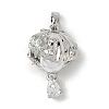 Brass Micro Pave Cubic Zirconia Pendants KK-I371-25P-1