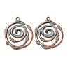 Tibetan Style Alloy Pendants X-FIND-B055-02M-1