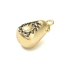 Brass Micro Pave Cubic Zirconia Pendants KK-L229-001G-09-2