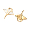 304 Stainless Steel Enamel Pendants STAS-Q119-10C-G-2