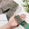 Ethnic Embroidery Polyester Flat Ribbons OCOR-WH0060-39B-3